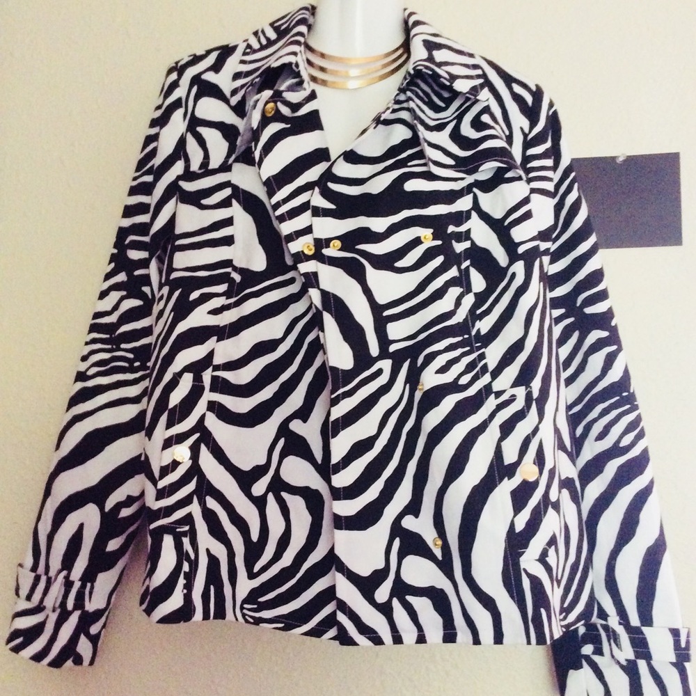 Claiborne  Blazer Animal Print Jacket /Blazer